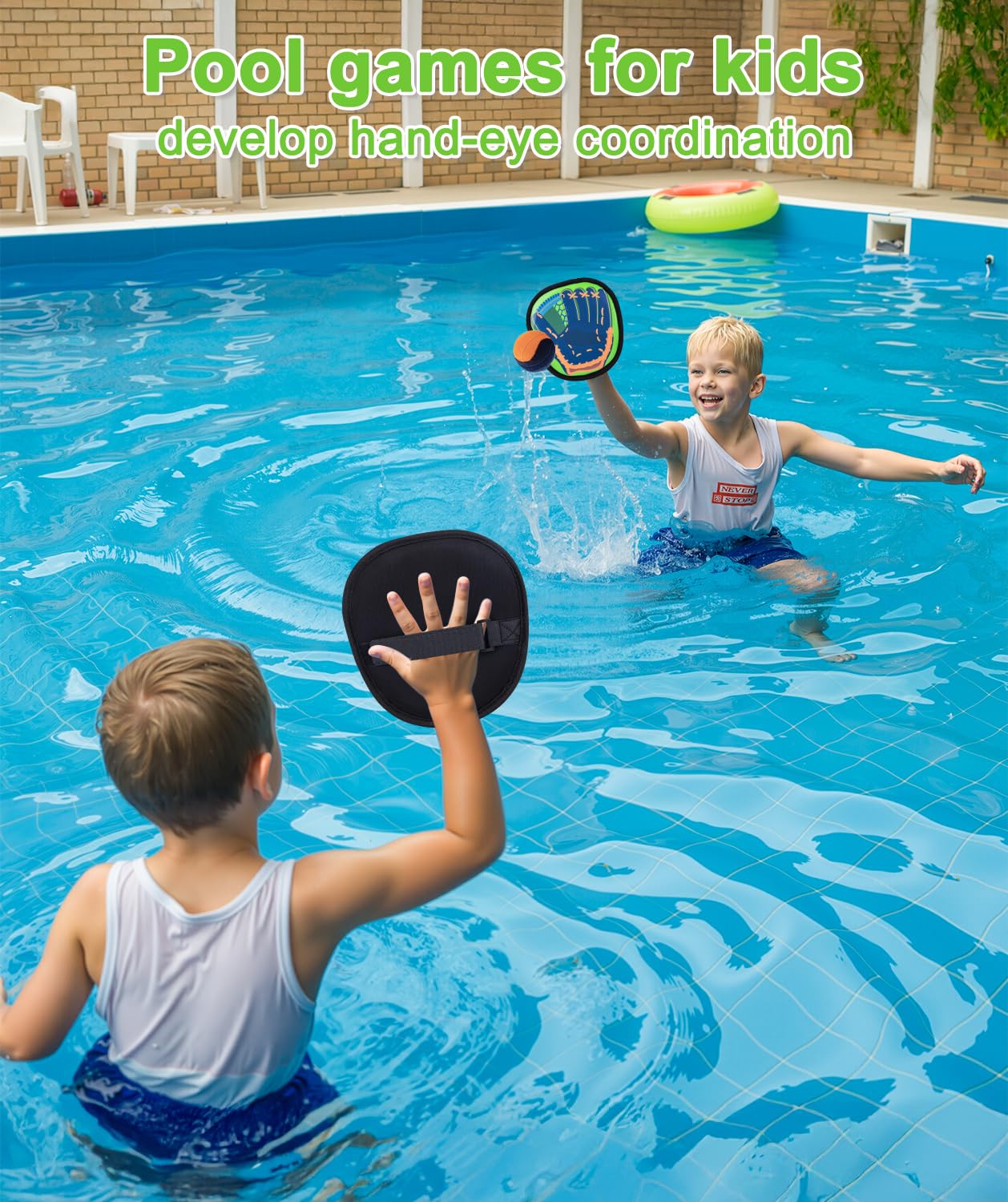 Qrooper Toss and Catch Ball Game Kids Toys for 3 4 5 6 7 8 Year Old Boys Girl Birthday Gift, Outdoor Games Yard Play Beach Pool Toys for Kids Age 4-8 8-12 Toddler Baseball Glove