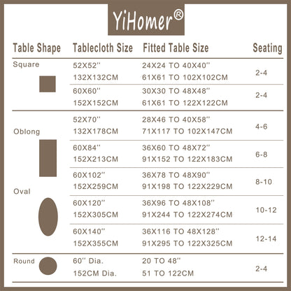 YiHomer Pastoral Rectangle Tablecloth - 60 x 120 Inch Table Cloth - Washable Table Cover with Dust-Proof Wrinkle Resistant for Restaurant, Picnic, Indoor and Outdoor Dining, Floral (Dark Blue)