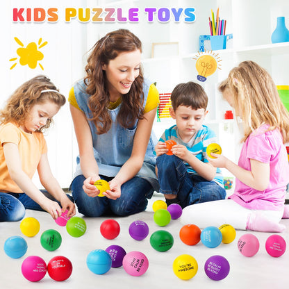 SHQDD Stress Balls for Adults, 100PCS Foam Stress Relief Toys for Kids & Adults, Bulk Squeeze Balls for Office Relief Employee Appreciation, Classroom Prizes, Student Gifts, Perfect Party Favors