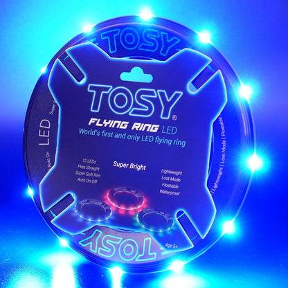 TOSY Bundle of 3-2X Green + Blue - Flying Ring 12 LEDs Super Bright