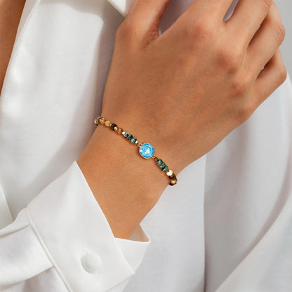 JIAOGE January Birthstone Bracelets for Women - Garnet Bracelet for Girls Gifts for Girls Beaded Bracelets for Women Garnet Jewelry Red Bracelet for Women Red Jewelry January Birthday Gifts for Women