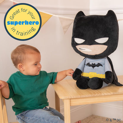 Kids Preferred DC Batman Plush, Beans in Body & Crinkle Feet, Extra Soft Stuffed Animal Toy for Baby and Toddler Boys & Girls – 25 Inch Size