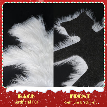 LARFOEK Light Up Fried Cat Rug, Christmas Vacation Decoration Vacation Village Gifts Funny Christmas Decoration Rug with Light Always On or Flashing Halloween Decor (Warm Lights)
