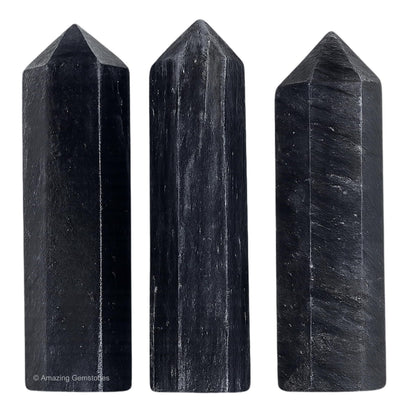 Amazing Gemstone Blue Aventurine Crystal Points Bulk Healing Crystals and Stones - Pack of 3 Single Terminated Healing Wand Point Bulk Crystals for Crafts, Crystal Grid, DIY Work - Premium Crystals