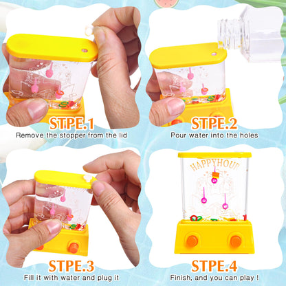 Handheld Water Toy Mini Games with Relive Your Childhood with - Nostalgic Fun in a Compact Size (8 PCS Handheld Toy Edition)