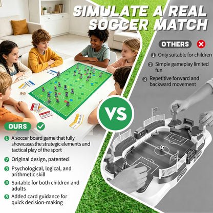 Original Soccer Board Game 2026 Soccer Event Interactive Soccer Toy Gift - Foosball Table Game for Indoor Home Party Family Perfect Christmas Birthday Tabletop Football Gift for Kids