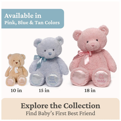 GUND Baby My First Teddy Bear, Ultra Soft Animal Plush Toy for Babies and Newborns, Light Brown/Tan, 10”