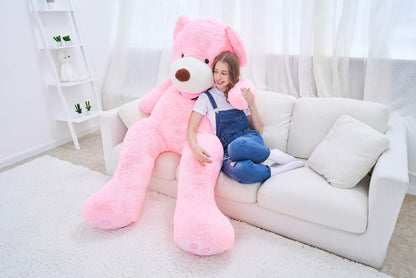 IKASA Giant Teddy Bear Plush Toy Stuffed Animals (Pink, 78 inches)