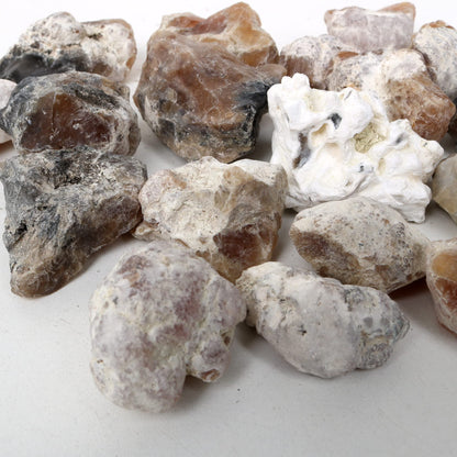 REAL-GEMS Natural Raw Healing Crystals Rough Stones for Tumbling, Cabbing, Polishing, Wire Wrapping, Wicca & Reiki Crystal Healing, Mix Gemstones,7 Chakra (Yellow Opal)