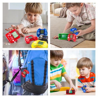 SSRMX 12Pcs Video Game Party Favors for Kids, Arcade Video Game Keychain Video Game Party Supplies