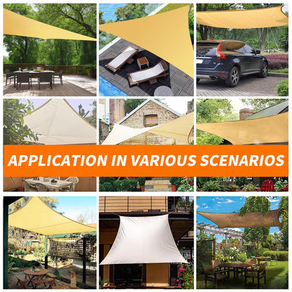 OOTONAT 16' x 20' Rectangular Sun Sail Shades Canopy UV Block Outdoor Shades for Patio Garden Backyard Pergola Shade Cover Sand