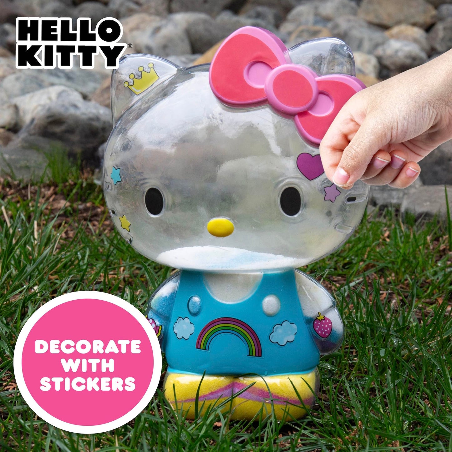 Hello Kitty Activity Doll, Reusable Hello Kitty Toys, Fill with Sand Art or Water, Includes Waterproof Doll, Shovel and Funnel, Sensory Toys for Kids, Great Toddler Activities, Toddler Travel Toys