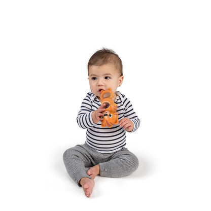 Baby Einstein Teethe & Wobble Tinker Tiger Teether Toy, BPA Free, for Cause and Effect Learning, Infants Ages 3 Months and Up