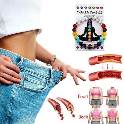 Roe Dolph Chakra Bracelets 7 Chakra Bracelet Gifts Crystals and Healing Stones Jewelry Colorful Beaded Bracelets for Women with a Meaningful Card