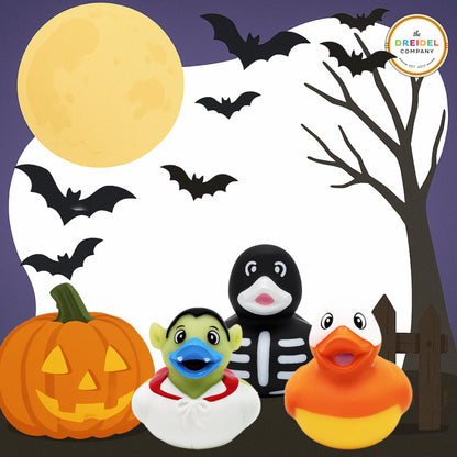Halloween Rubber Duck Toy Duckies for Kids, Fun Bath Birthday Gifts Baby Showers Summer Beach and Pool Activity, 2" (200-Pack)