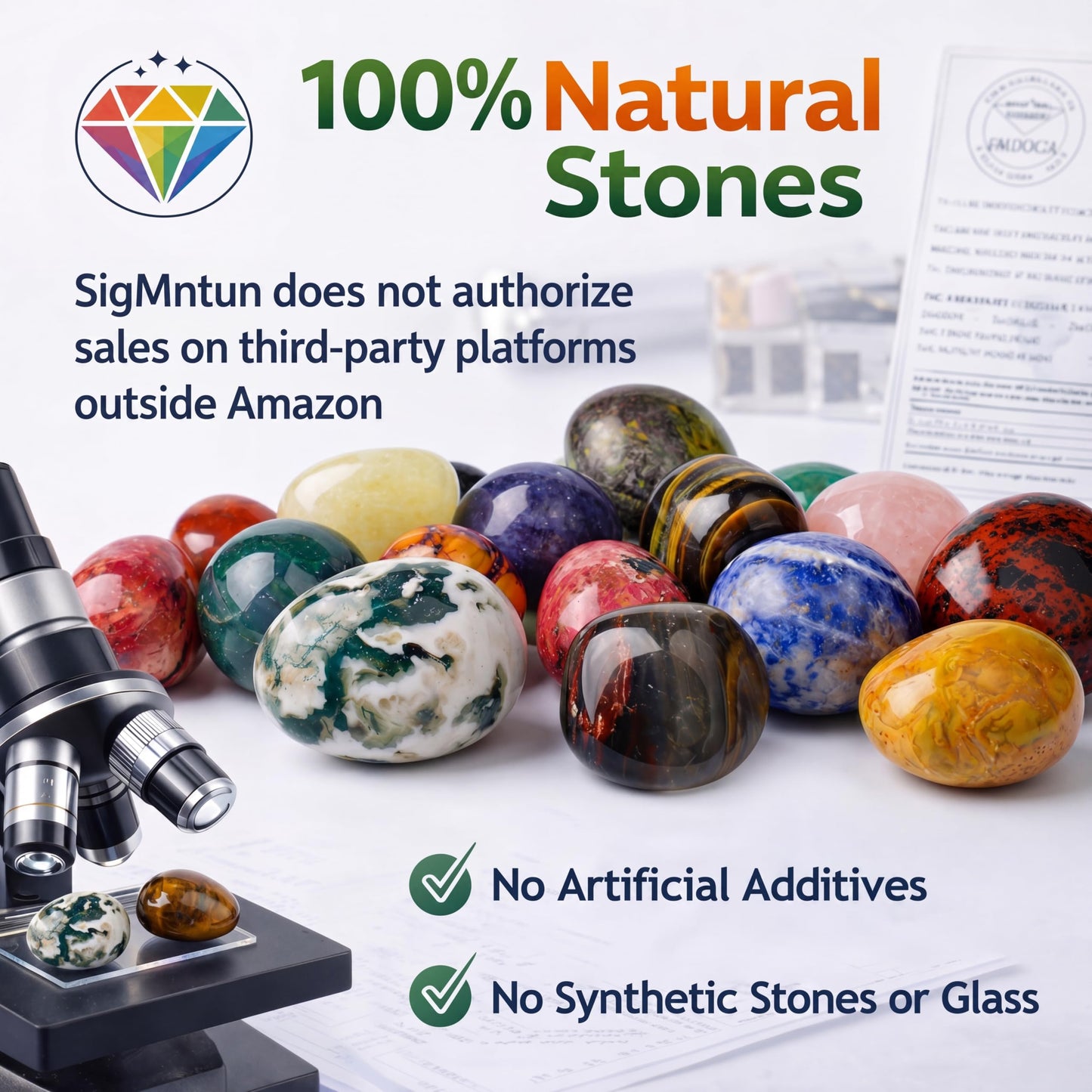 SigMntun Polished 7 Pcs Chakra Healing Stone Rocks Set – 0.8" Natural Tumbled Gemstones, Large Palm-Sized Pocket Stones, Crystal Collection for Reiki, Meditation, Crafts and Home Decor