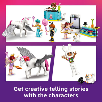 LEGO Friends Costume Party with Unicorn & Fairy Pretend Play Building Toy - Interactive Storytelling Playset with Cat and Unicorn Toys - Creative Birthday Gift Idea for Girls & Boys, 6+ - 42661