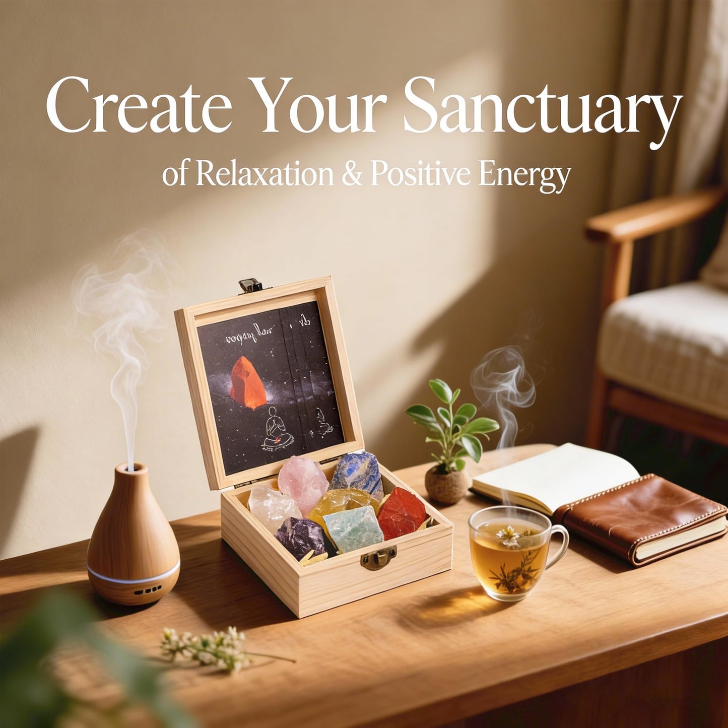 Healing Crystals for Beginners – 7 Chakra Stones and Crystals Healing Collection -Including Amethyst, Rose Quartz, Lapis Lazuli, etc.with Guide Book, Natural Raw Crystals for Meditation