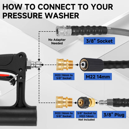 RIDGE WASHER 18’’ Pressure Washer Surface Cleaner, Surface Cleaner with Dual Handle, 4500 PSI Power Washer Surface Cleaners with Wheels for Cleaning Driveways, Sidewalks, Patios