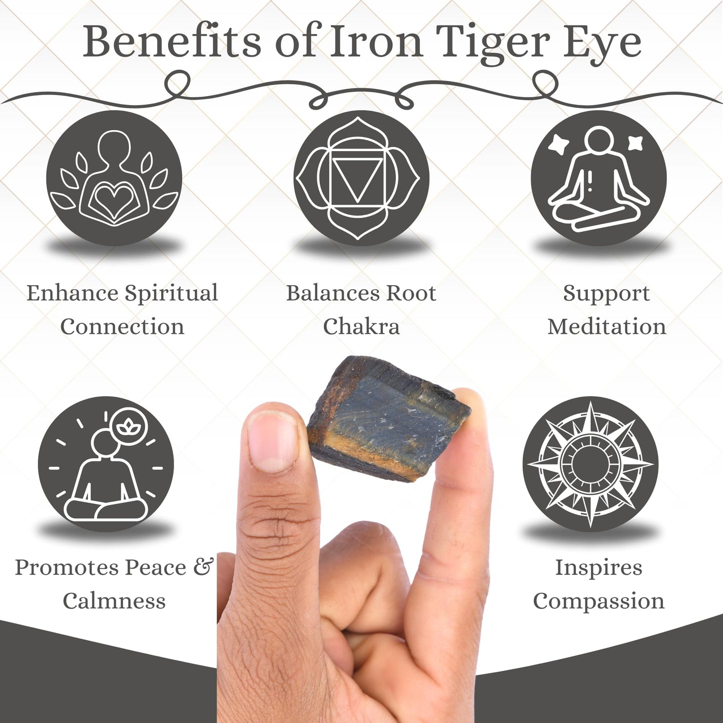 ANAYA AGATE Iron Tiger Eye Raw Crystals Rough Gemstones with Authenticity Card, Velvet Pouch Raw Stones for Tumbling, Cabbing, Polishing, Cutting Natural Healing Crystals for Home Decor, DIY Stones (2 Piece)