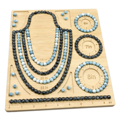 Petoysoso Bead Boards for Jewelry Making, Bamboo Beading Board for Necklace & Bracelet, Jewelry Making Supplies,Beading Supplies