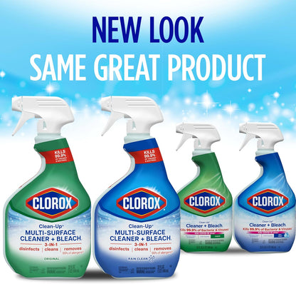 Clorox Clean-Up Multi-Surface Cleaner with Bleach, 32 Fl Oz Ea, Pack of 3 (Pack May Vary)