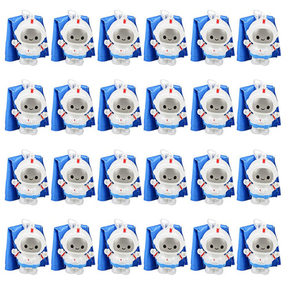ArtCreativity 24-Pack / 2" Mini Astronaut Paratroopers – Durable Parachute Toys for Kids – Space-Themed Party Favors, Astronaut Piñata Fillers, and Goodie Bag Toys