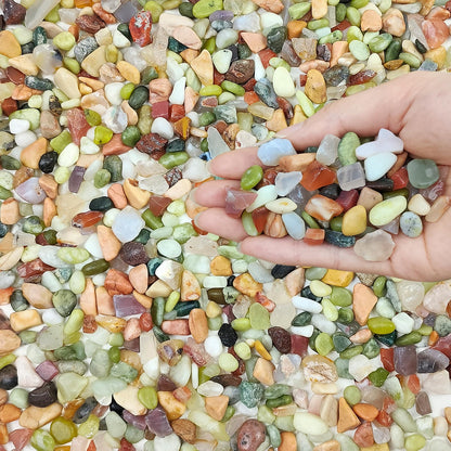 FANTIAN Succulent Rocks, 3/8 Inch Polished Pebbles for Indoor Plants, Decorative River Rocks for Plants Indoor, Vase Fillers, Cactus Planters, Bird Bath, Fountain, Outdoor Garden Landscaping