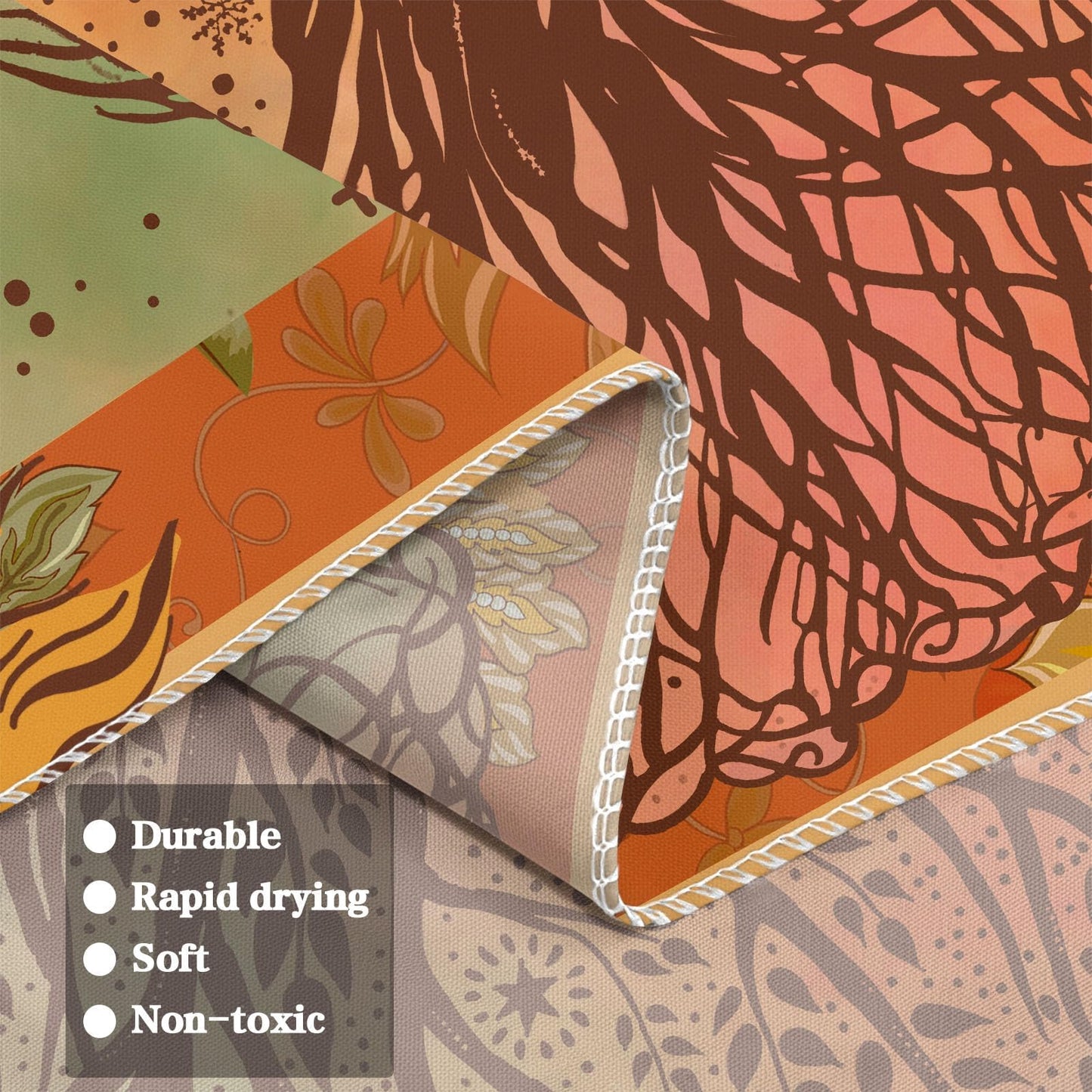 Lifeel Boho Orange Tree of Life Tapestry, Sun Moon Stars Aesthetic Nature Tapestries Home Decor for Living Room Bedroom, 36x48 inches