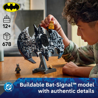 LEGO DC Batman: Batman Logo Building Toy - Super Hero Bedroom Decor for Kids, Boys & Girls, Ages 12+ - with Classic & Golden Batman Minifigures - Gift Idea for Birthdays & Fans - 76330
