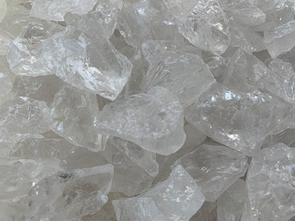GAF TREASURES Wholesale Raw Clear Quartz Crystals, Natural Clear Quartz Stone, Natural Rough Clear Quartz Crystals, Clear Quartz Rough, Clear Quartz Healing Crystals (Clear Quartz, 0.5 Pound)