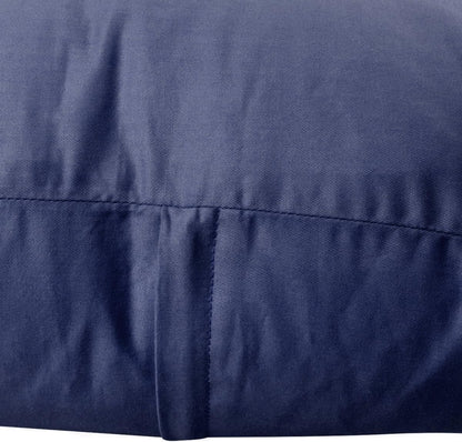 Thmyo 4-Pack 100% Cotton Comfortable Solid Decorative Throw Pillow Case, Square Cushion Cover Pillowcase Sublimation Blank Pillow Covers DIY Throw Pillowcase for Couch(18x18 inch/ 45x45cm,Dark Blue)