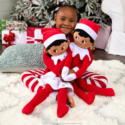 The Elf on the Shelf Hugable- 27-inch Scout Elf Plush Toys - Lovable Stuffed Brown Eyed Girl Elf Plush