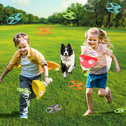 daboot Outdoor Toys for Kids Ages 4-8 Kids Outdoor Flying Toys Manual Capture Catching for Toddlers 3 4 5 6 7 8 Years Old Christmas Easter Birthday Gifts Boys Girls