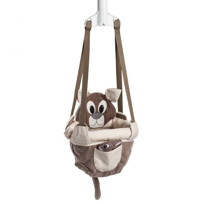 Evenflo Exersaucer Johnny Jumper Featuring Easy-to-Use Clamp Attachment for Quick and Tool-Free Set Up and Adjustable Straps to Customize The Height for Your Child, Roo
