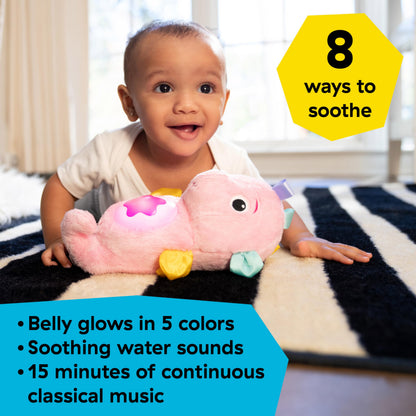 Baby Einstein Sea Dreams Seahorse Plush Soother Toy, with Music and Lights, Ages 0 Months and Up, Pink