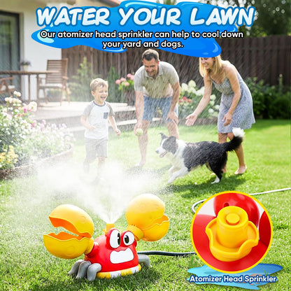 Water Sprinkler for Kids, Summer Outside Water Toys Attached to Garden Hose with 3 Spray Patterns & 4 Bean Bags for Toss Game, Kids Sprinklers for Yard Lawn Pool Games for Age 4-12 Yr Old Boys Girls