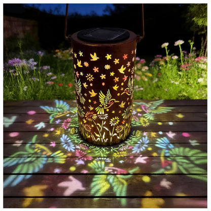Solar Lanterns Outdoor Waterproof, Birthday Gifts for Women Mom Grandma, Hanging Colorful Sunflower Solar Lanterns (Hummingbird)
