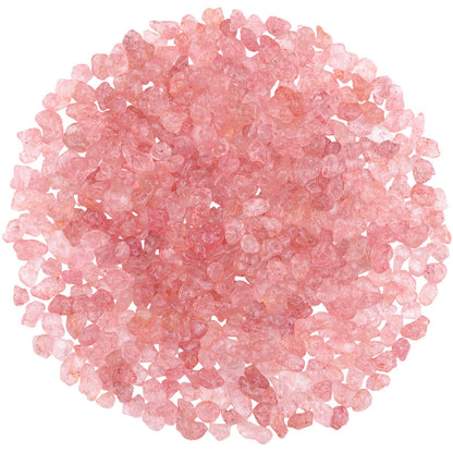 400pcs Natural Chip Stone Beads for Jewelry Making Strawberry Quartz 5-8mm Irregular Gemstones Healing Crystal Loose Rocks Bead Hole Drilled for Ring Earrings Necklace Bracelet Making DIY Art Crafts