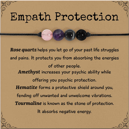 ZOKCC Crystal Healing Bracelets Gifts for Women: Mothers Day Gifts for Mom - Spiritual Natural Stone Empath Protection Bracelets Birthday Graduation Gifts for Friends Sister Mom Daughter