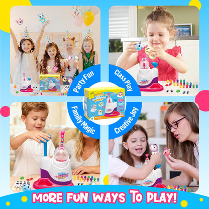 Kiditos Balloon Animals Kit with Pump, Balloon Making Kit for Kids with Stickers & Accessories, DIY Creative Toy Birthday Gift for Boys & Girls Ages 3+