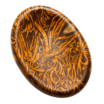 Amazing Gemstone Mariyam Jasper Worry Stone Crystals & Healing Stones - Worry Stones for Stress Relief Gifts - Piedra Crystal Fidget for Meditation - Unique Stocking Stuffers & Birthday Gifts