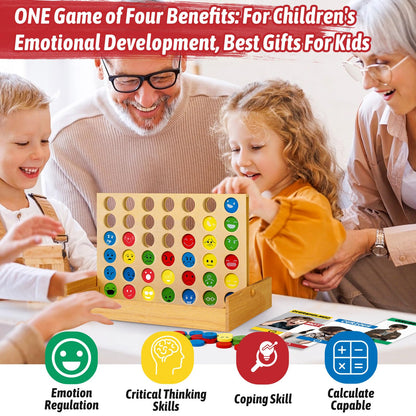 Garybank Social Emotional Learning Activities for Kids, Feelings Connect Game w/56 Emotion Cards, Play Therapy Toys for School Counselors, Social Coping Skills for Children, Teacher Office Must Haves