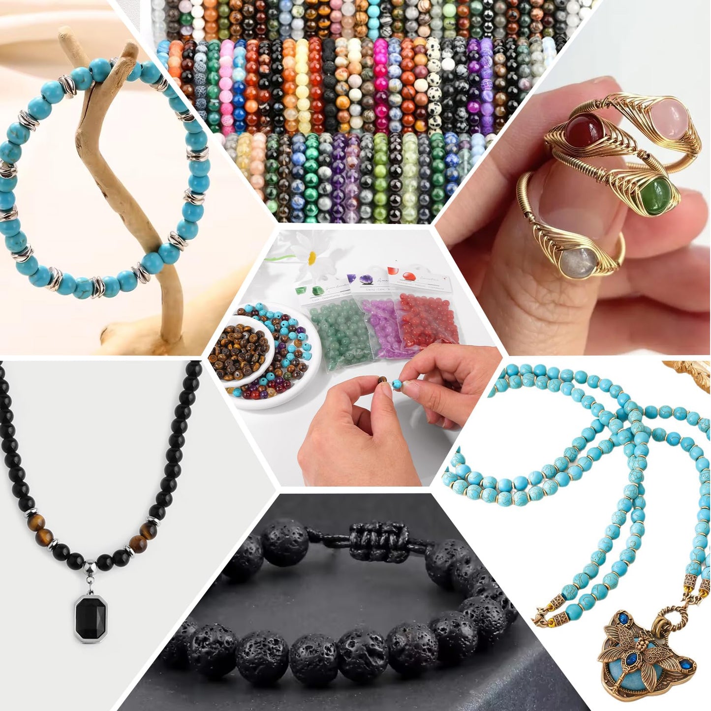 Raicegs 100pcs 8mm India Agate Beads Natural Gemstone Beads Round Loose Beads for Jewelry Making DIY Bracelets Necklace