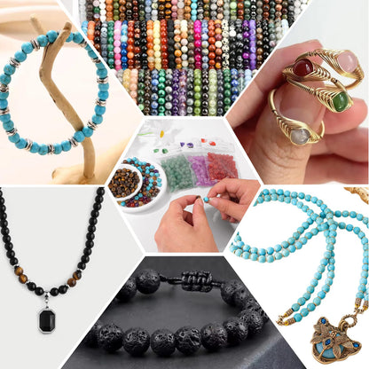 Raicegs 100pcs 8mm Amazonite Beads Natural Gemstone Beads Round Loose Beads for Jewelry Making DIY Bracelets Necklace