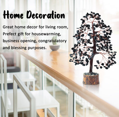 Crocon® Black Tourmaline Birthday Gifts for Women, Men & Friends, Tree of Life Crystals and Healing Stones, Home & Office Decor, Money Tree, Women Gift Ideas | House Warming Gifts New Home for Mom