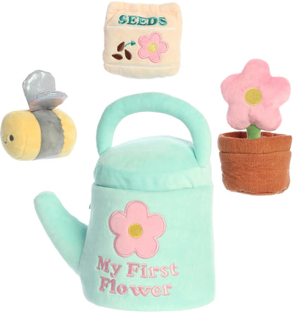 Ebba™ Engaging Baby Talk™ My First Flower™ Baby Stuffed Animal - Sensory Delight - Interactive Learning - Multicolor 7 Inches