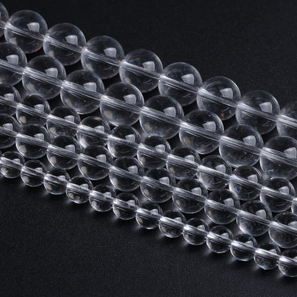 6MM 63PCS Clean Glass Spacer Loose Beads for Jewelry Making DIY Bracelet Necklace