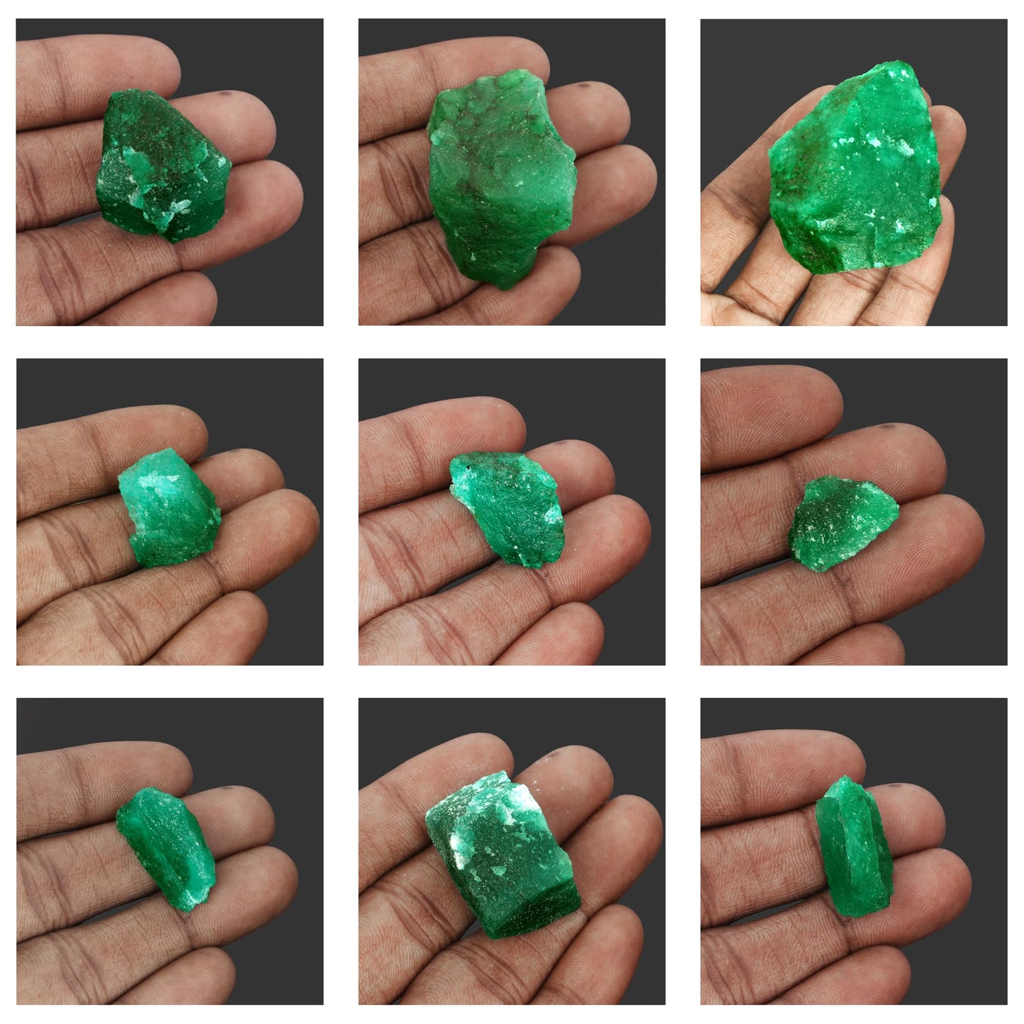 GEMHUB 46 Carat Natural Rough Green Emerald Gemstones for Jewelry Making EGL Certified Beryl Crystals and Healing Stones