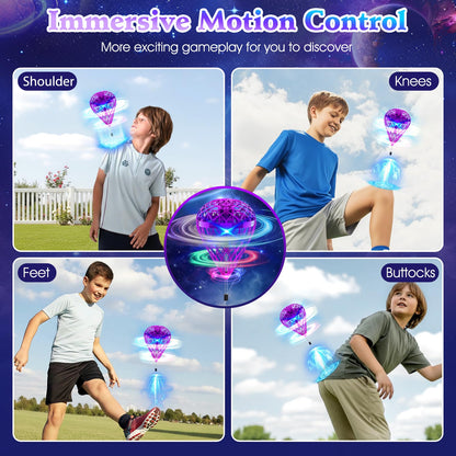 TrysGame 2025 Cosmic Globe,Hover Orb Toy with 3D Flips, Rechargeable Floating Spinner for 6 7 8 9 10 11 12 Years Old Boy&Girls Indoor/Outdoor (Purle)